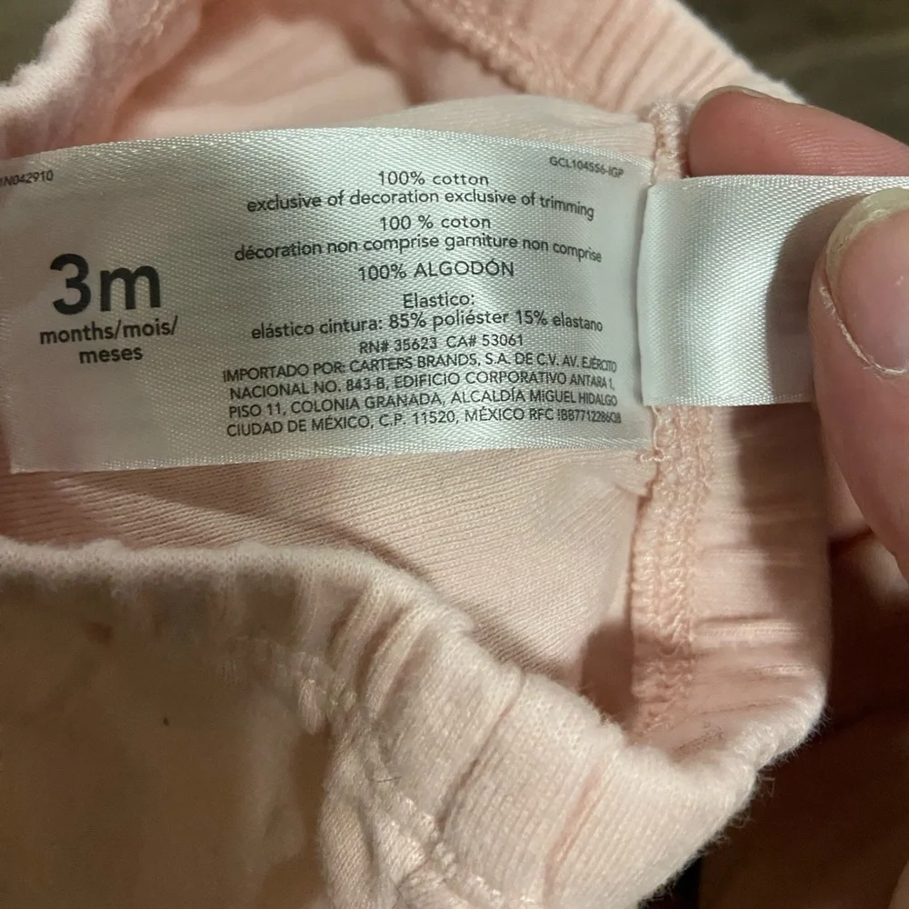 Carters Pink Ruffled Baby Bloomers